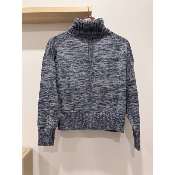 Margaret O'Leary Womens Size Small Kimbra Cotton Gray Cotton Turtleneck Pullover - Picture 2 of 8
